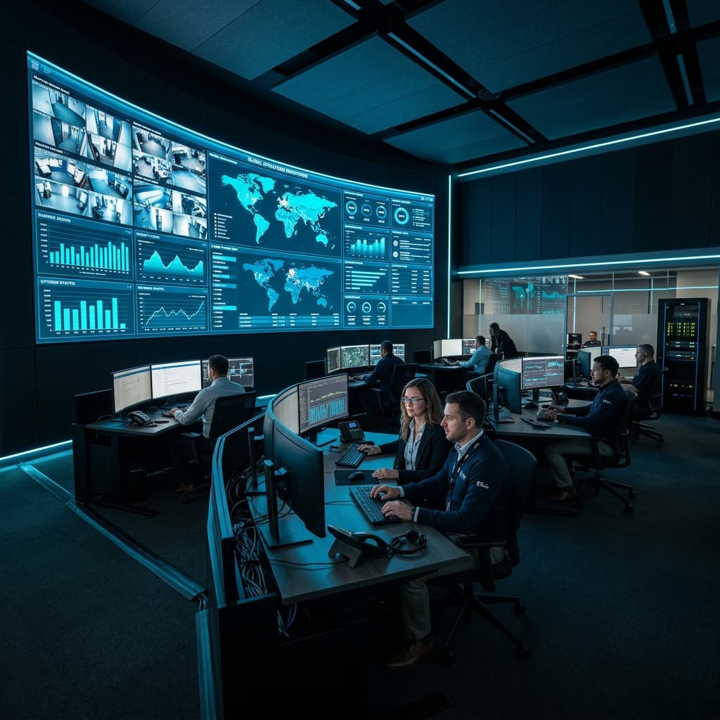 Central de Monitoreo Video Wall SOC