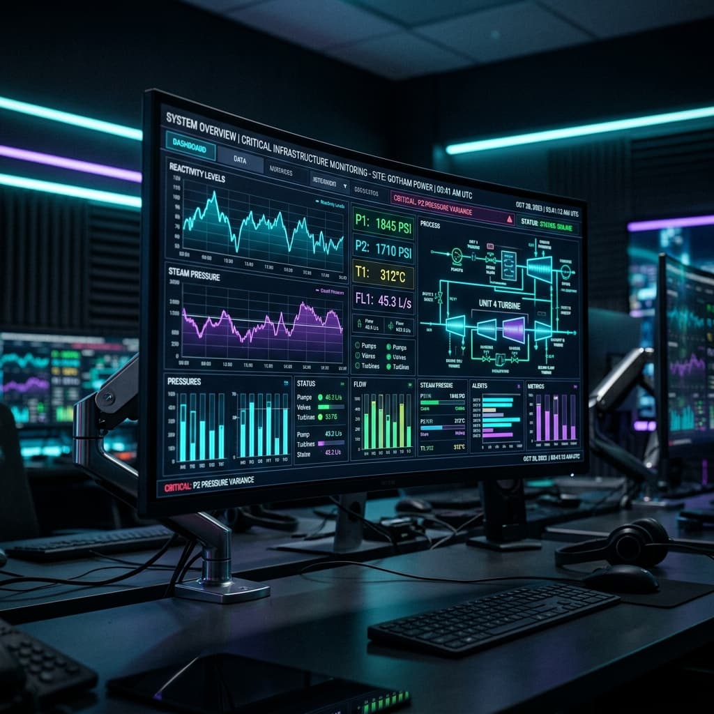 Dashboard SCADA Industrial