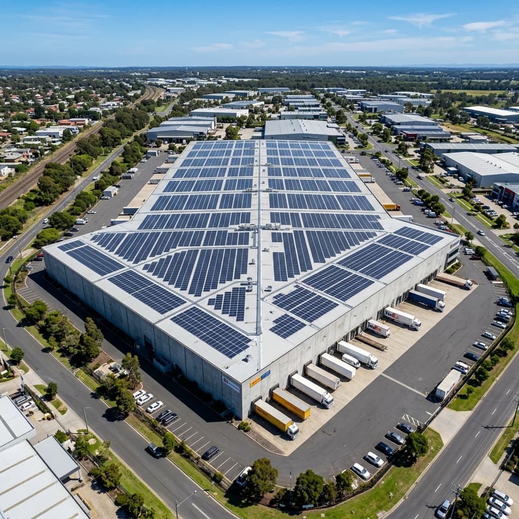 Sistema fotovoltaico industrial en nave – Neotech Solutions