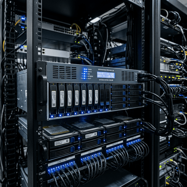 NVR Empresarial con RAID — Neotech Solutions Villahermosa