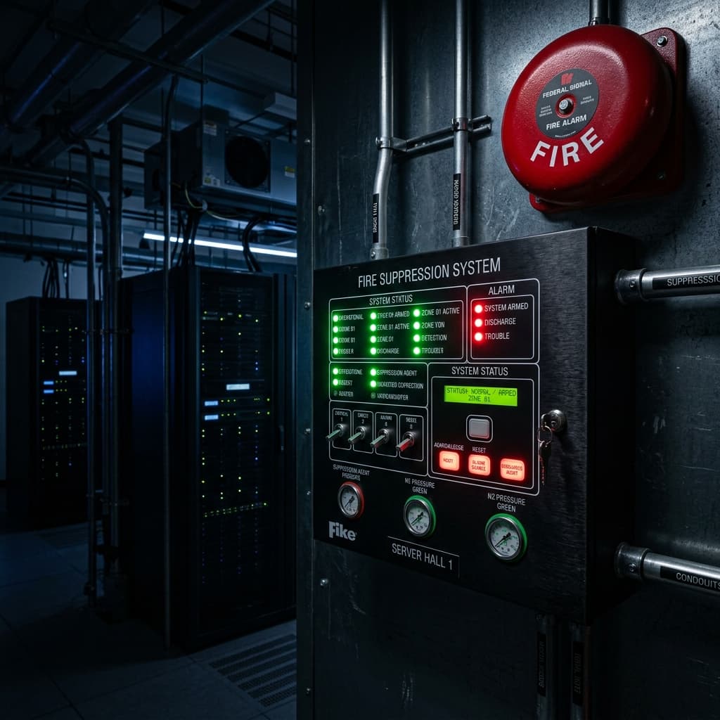 Panel de Detección de Fuego Industrial