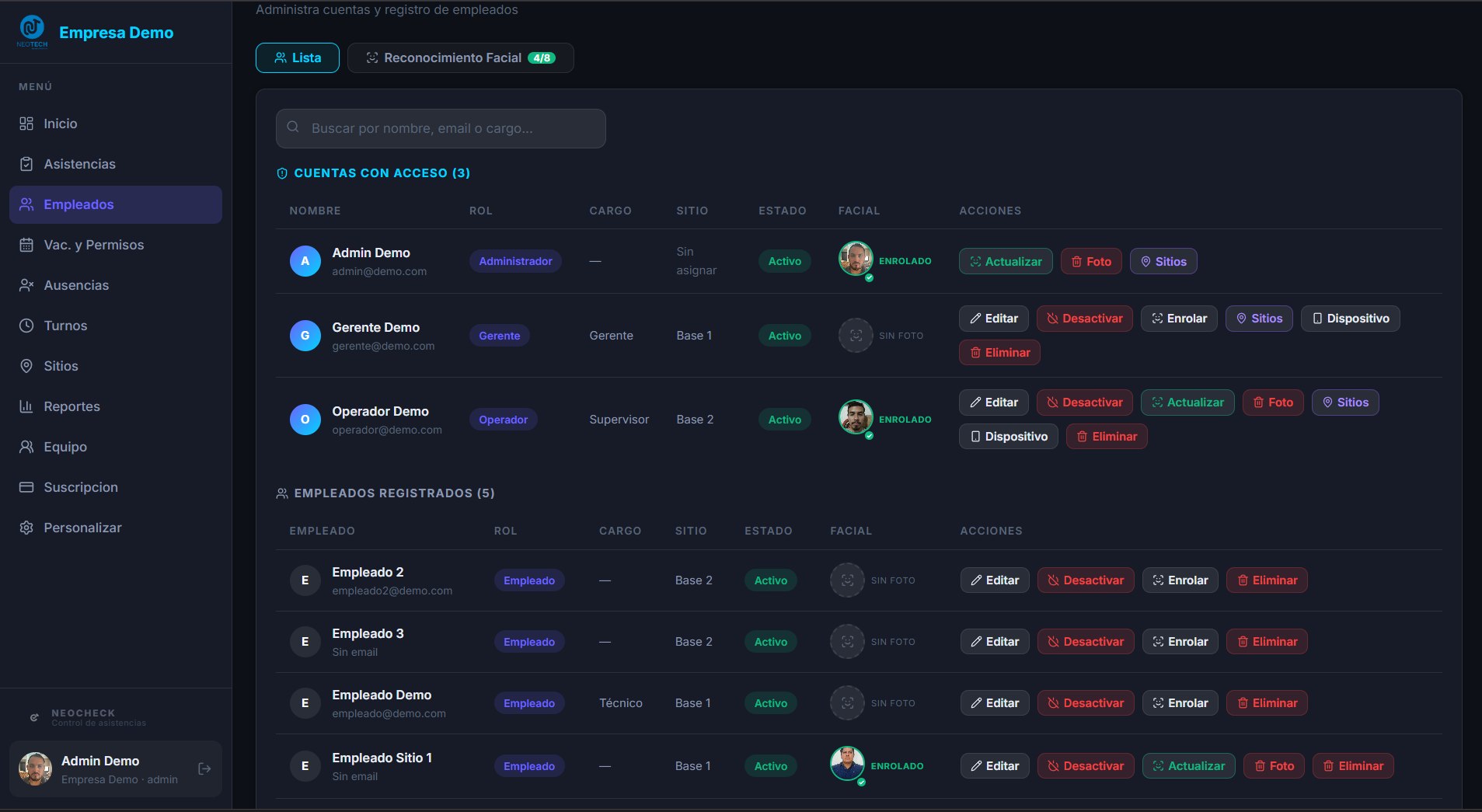 Directorio de Empleados